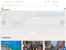Tablet Screenshot of fecomercio-al.com.br
